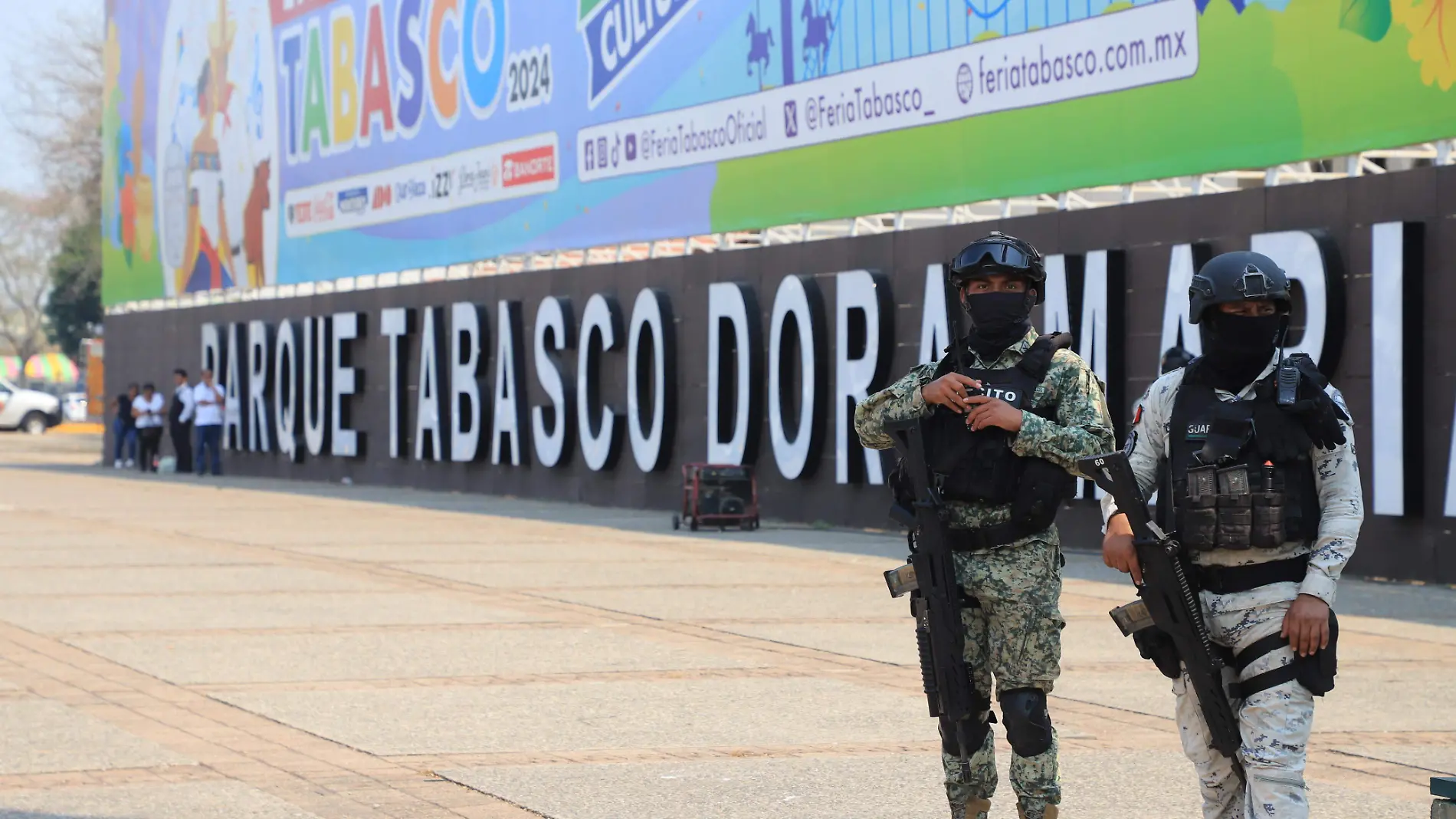 SEGURIDAD PARQUE TABASCO INSEGURIDAD PARQUE DORA MARIA MILITARES GUARDIA NACIONAL-IVAN SANCHEZ (7)